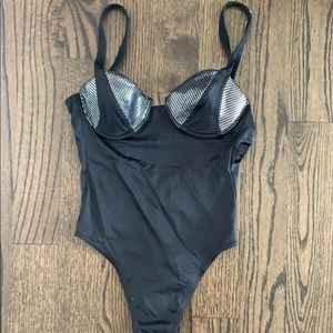 VINTAGE HOT La Perla One Piece Bathing Suit Black